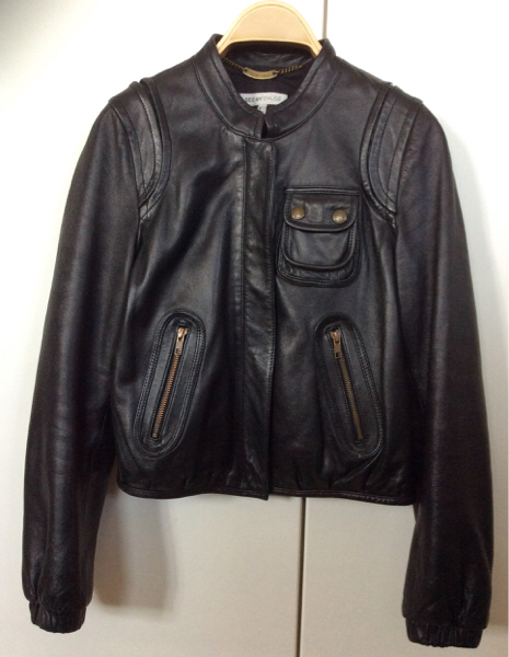 !送料無料! SEE BY CHLOEシーバイクロエ/黒レザージャケット羊革