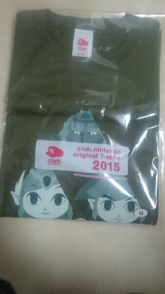 クラブニンテンドー限定 2015 ゼルダの伝説Tシャツ Mサイズ