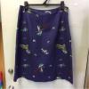 ローラアシュレイ 茄子紺×鳥柄 スカート サイズ11 新品