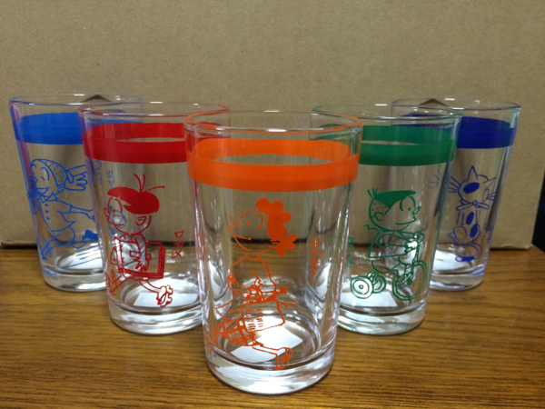 ☆よりぬき長谷川町子展 限定 グラス コップ 5個セット サザエ