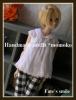 *momoko Handmade outfit◆◇ブラウス*ギンガムパンツ◇◆