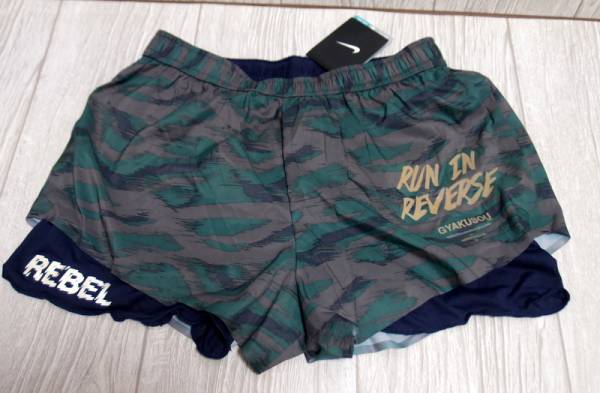 新品◆GYAKUSOU(NIKE×UNDER COVER)◆レーサーラインドショートL