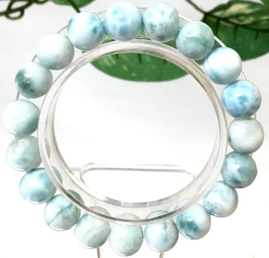 【希少】4Aラリマー10mmブレスレット　ヒーリング　一円～