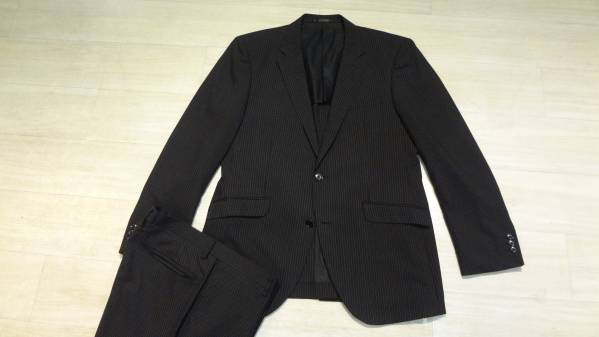 超美品178cmW90★MALE&CO★通気性抜群★ウォッシャブル2Bスーツ