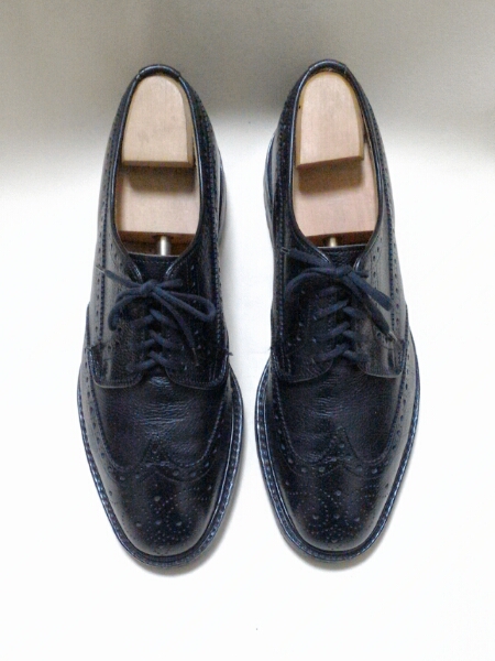 英国製 ウイングチップシューズ UK8黒 グラフトン LOAKE製