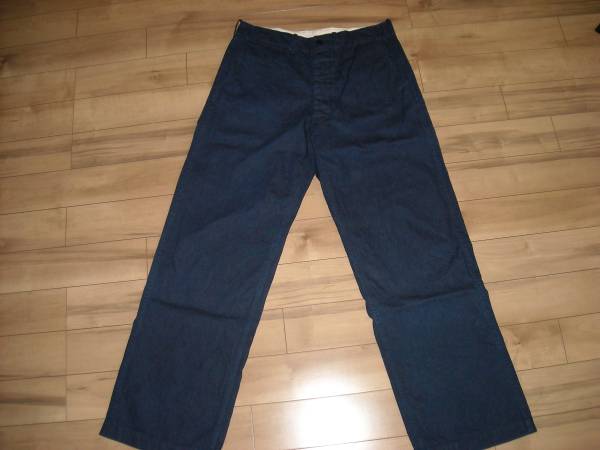 クッシュマン　デニムトラウザース8oz　22040NAVYサイズ３２