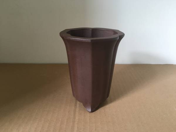 中国古盆器 中国宜興 款 紫泥鉢 Z13 中国古盆器中国宜興款紫泥鉢