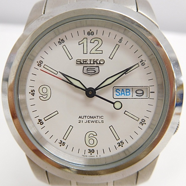 SEIKO セイコー 5 腕時計 7S26-02W0 メンズ 自動巻 21石 21札16