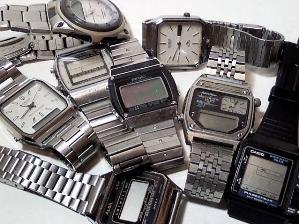 ⑪SEIKO/セイコー/SilverWave等◇デジ&デジアナ◇♂ジャンク品Ⅰ