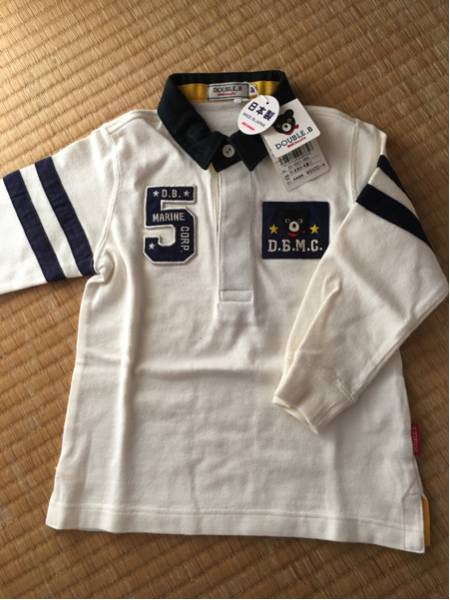 ラスト1点☆新品☆ミキハウス ダブルB 長袖シャツ 90cm