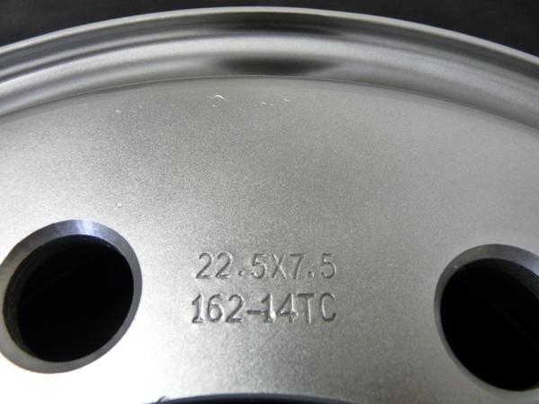 新品送料無料■SHONトラック鉄ホイール■22.5×7.50■1本8H +162