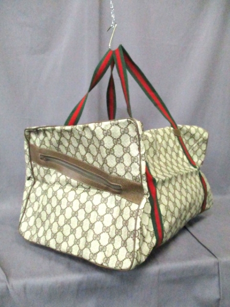 【1円スタート】 GUCCI グッチ ボストンバッグ オールドグッチ PVC GG柄 タグあり 旅行カバン ビジネス 大容量 大柄 希少 ヴィンテージ GUCCI グッチ オールドグッチ | ボストンバッグ&frasl;オールドグッチ&frasl;PVC&frasl;BEG&frasl;総柄 オールドグッチ&frasl;GGバッグ&frasl;ボストンバッグ&frasl;PVC