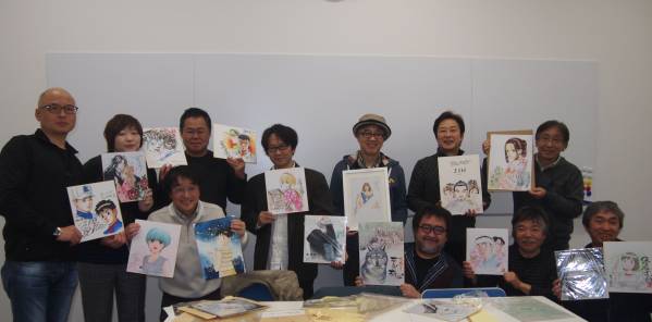 チャリティ 魚戸おさむ先生 直筆サイン入りイラスト色紙