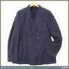 Massimo Alba★15ss紫紺ヘリンボーン柄ダブルジャケットr616*s50