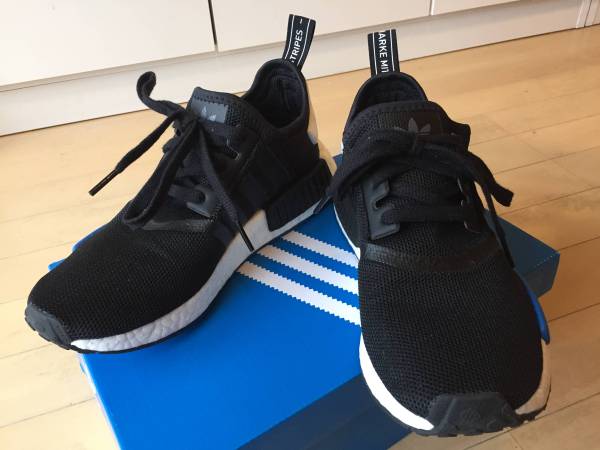 adidas Originals NMD R1 RNR 25.5cm US7.5 black ブラック 中古