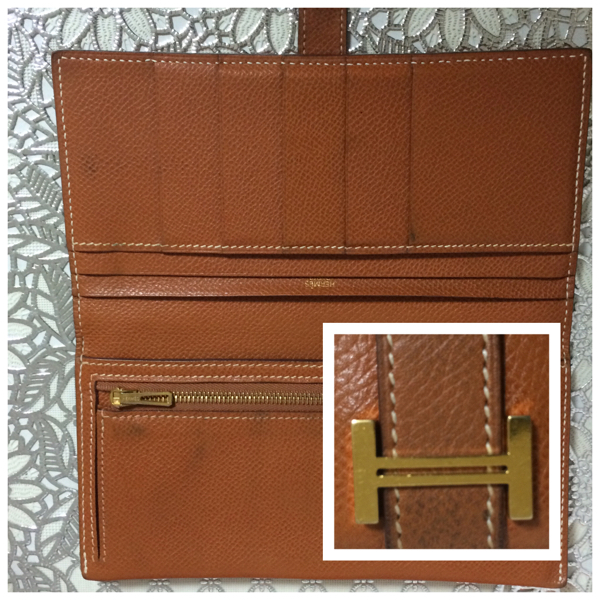 美品/エルメス/ベアンクラシック/長財布/クシュベル/H刻印 エルメス