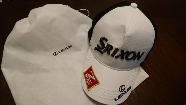スリクソン×レクサス SRIXON キャップ 白×黒 松山英樹 スポーツ別