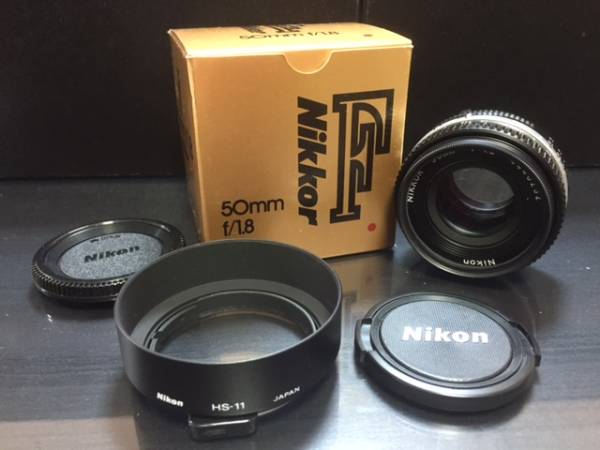 レンズ】Nikon ニコン レンズ NIKKOR 50mm 1:1.8 フード付♪ 【公式通販】