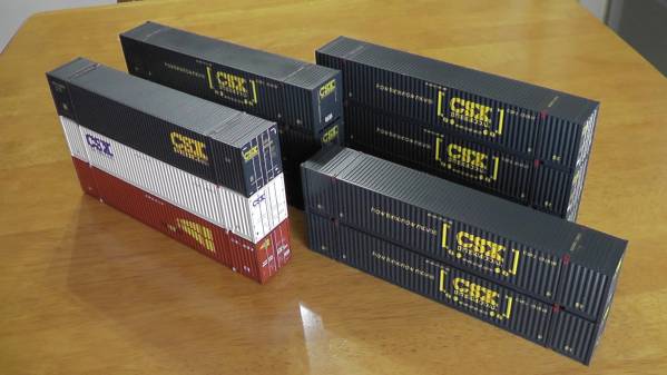 Athearn 53フィートコンテナ CSX 11個
