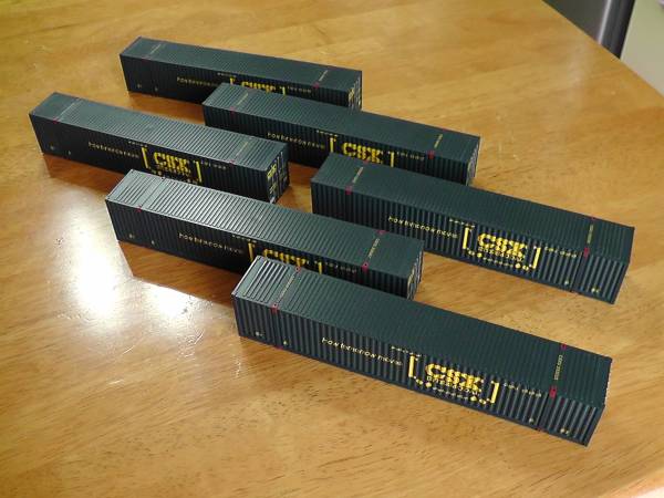 Athearn 53フィートコンテナ CSX 11個