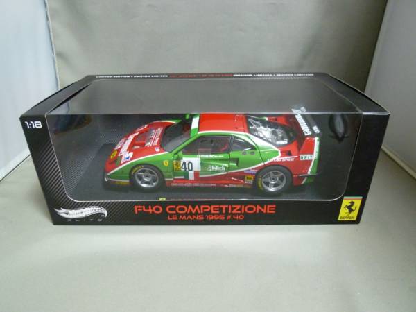 マテル 1/18 フェラーリ F40 コンペティツィオーネ LM 1995 ♯40