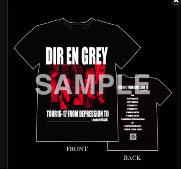 新品☆DIR EN GREY 最新 ツアーTシャツ VULGAR グッズ_2