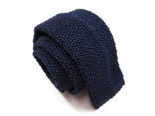 超美品 トゥモローランド シルク100% ニットタイ ネクタイ GM015