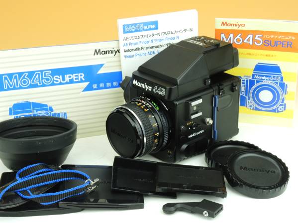 ★☆MAMIYA マミヤ M645SUPER AEファインダーN+80㎜ f2.8 美品★