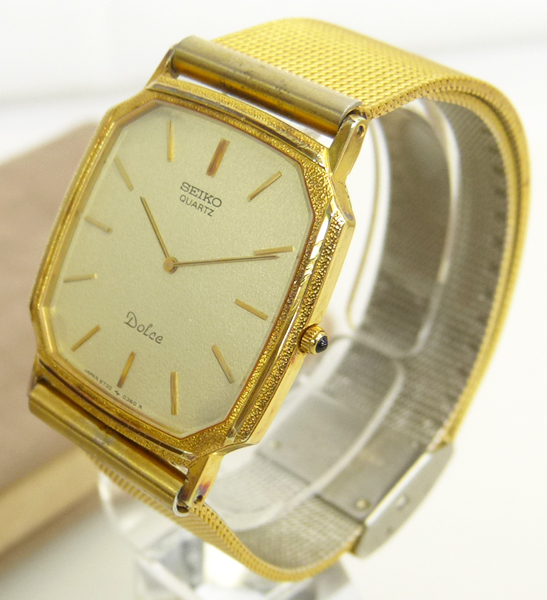 セイコー◆ドルチェ/6730◆メンズ◆クオーツ◆中古(W6355B)