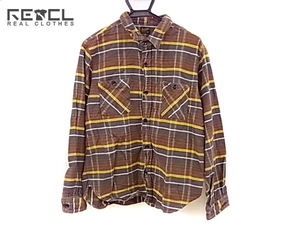 TENDERLOIN/テンダーロイン ヘビーフランネルチェックシャツ L