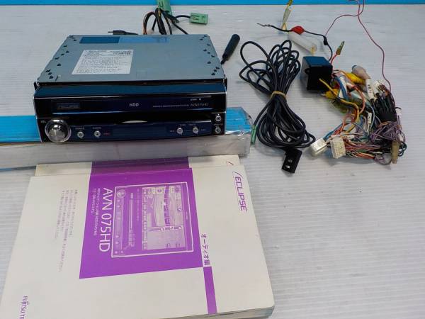 イクリプス インダッシュHDDナビ AVN075HD タッチズレ ジャンク