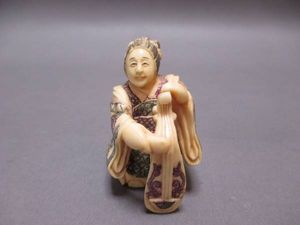 根付　大黒様　七福神　在名　銘正之 象　牙　江戸 根付 大黒様 七福神 在名 銘正之 象 牙 江戸 根付大黒様七福神在名銘
