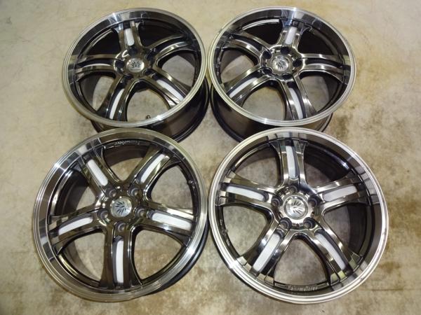 レアマイスター 7.5J-18 off+55，+40 pcd114.3/5H ホイールのみ