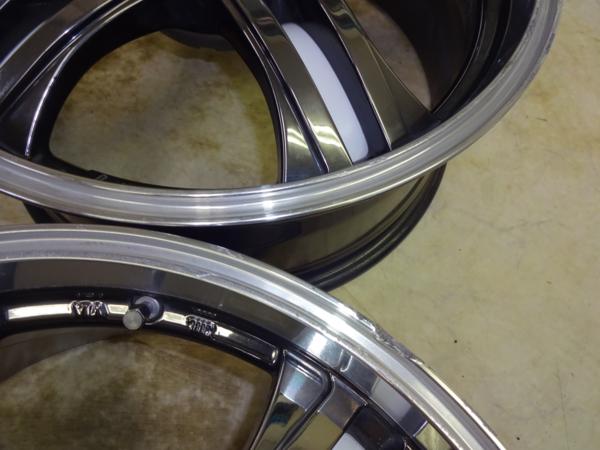 レアマイスター 7.5J-18 off+55，+40 pcd114.3/5H ホイールのみ