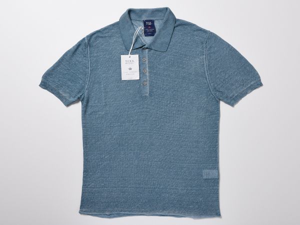◆伊製 WOOL&CO 2016SS新作 リネン100%ポロシャツ WO1168-0026L
