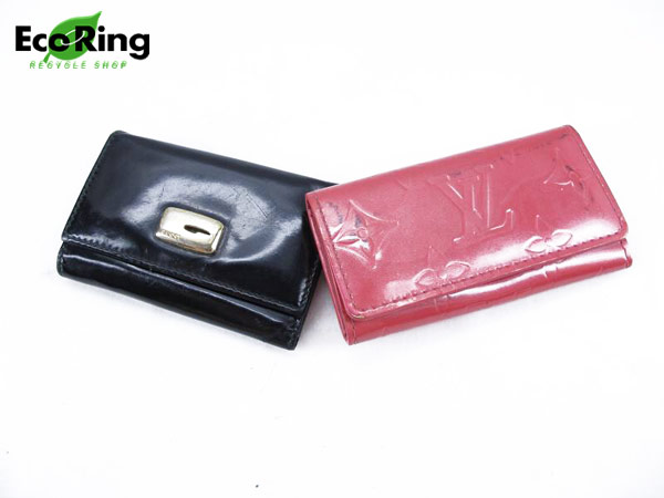 1円 ヴィトン グッチ 4連 6連 キーケース 計2点セット AV739