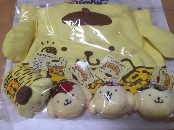 ポムポムプリン 大阪 トートバッグ まめぷち マスコット セット