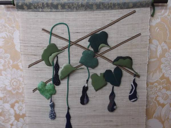 手作りひだまり作品『押絵／ひまわりちゃんの瓢箪とトンボタぺ』