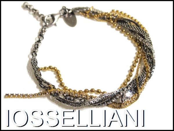 M8545P▼イオッセリアーニ ラインストーン 6連ブレスレット▼rb