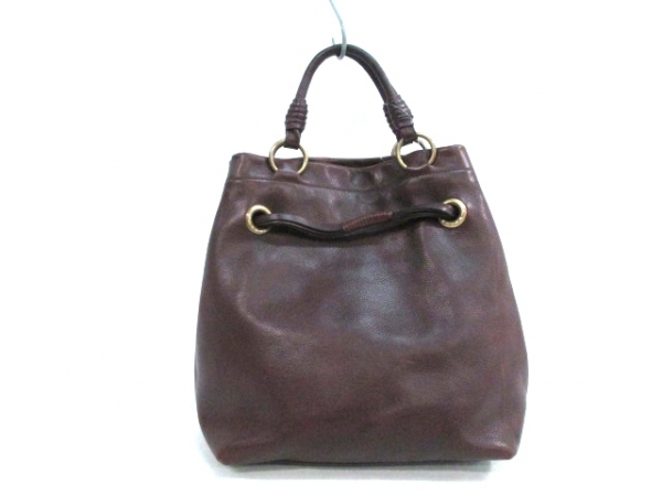 セリーヌ トートバッグ ダークブラウン レザー CELINE セリーヌ トートバッグ ダークブラウン レザー CELINE