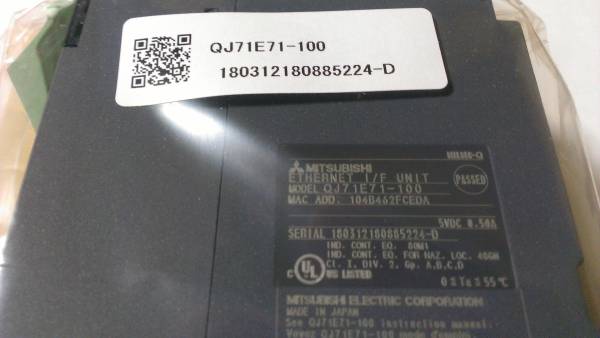 三菱シーケンサ 新品 QJ71E71-100イーサネットカード 【公式通販】