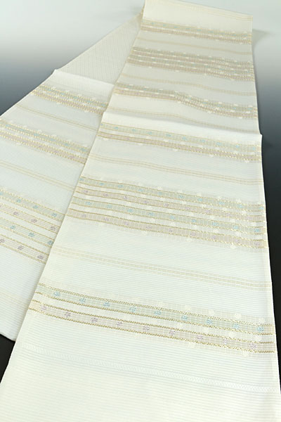 【和遊館】OFz107　夏帯仕立付西陣『橋本テル』袋帯　花がさね