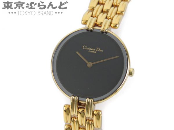 101165325★1円 ディオール バギラ D46-154-3 GP Qz 腕時計