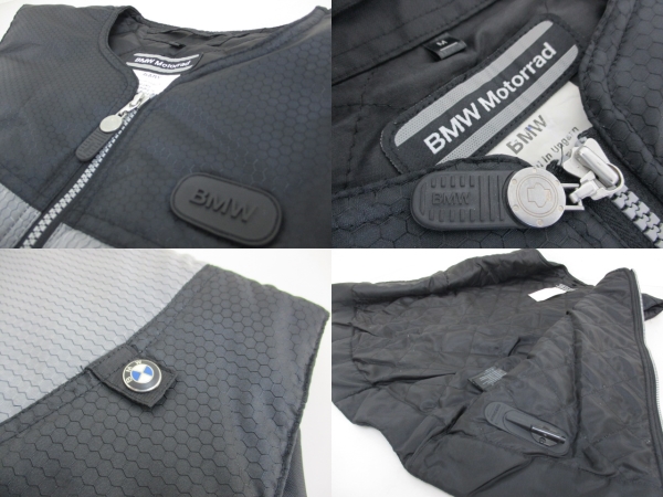  Motorrad 電熱ベスト Mサイズ ブラック/グレー 難あり】BMW Motorrad モトラッド 電熱 ヒートベスト Mサイズ BMW