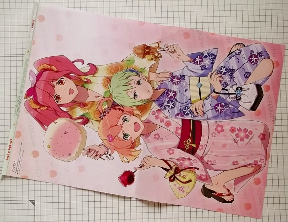 ポスター 1枚 BLEACH マクロスΔ アニメディア8月号 付録 デルタ_1