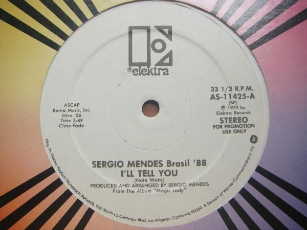 USオリジナル12” Sergio Mendes Brasil '88 - I'll Tell You ★