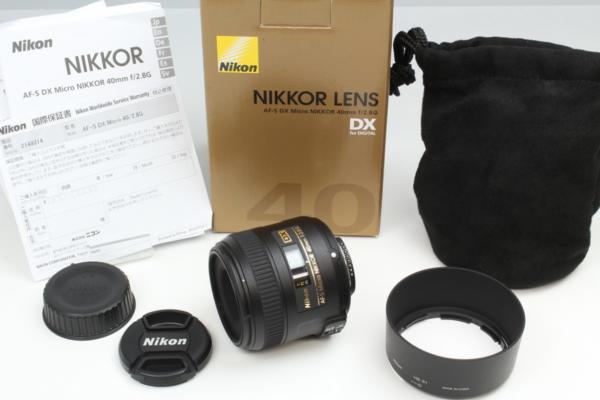 【新品級の状態 完品】Nikon AF-S DX Micro NIKKOR 40mm F2.8G