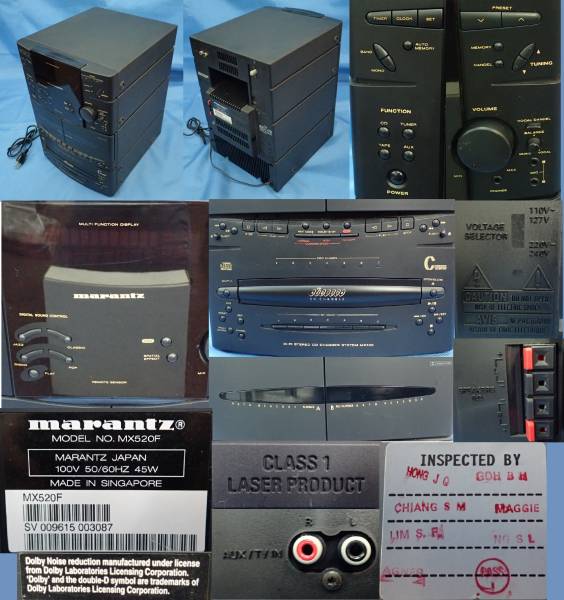 1スタ！marantz(マランツ) CDコンポ MX520F ⁄ スピーカー 型番