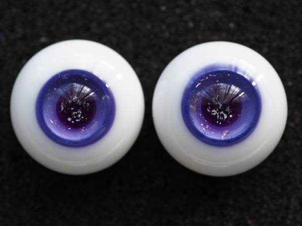 ラメ入りグラスアイ18mm（パープル系）