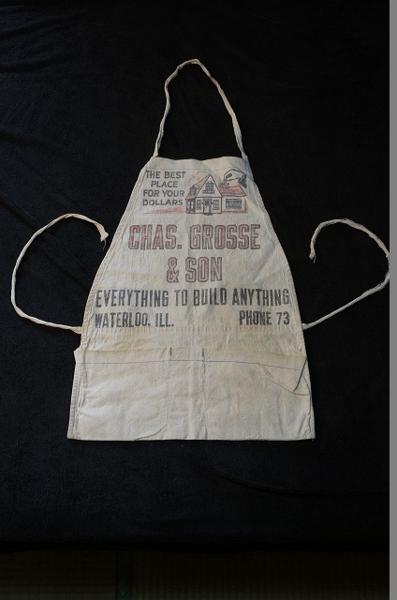 ◎ヴィンテージ　エプロン CHAS. GROSSE & SON